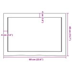 vidaXL Dessus de table marron clair bois chêne massif traité