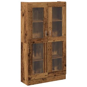 vidaXL Buffet haut vieux bois 82 5x30 5x150 cm bois d'ingénierie