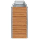 vidaXL Jardinière surélevée Marron Clair 320 x 40 x 77 cm