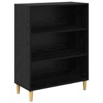 vidaXL Buffet Chêne noir 69 5 x 32 5 x 90 cm Bois d'ingénierie