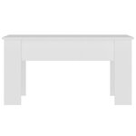 vidaXL Table basse blanc 101x49x52 cm bois d'ingénierie