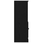vidaXL Highboard Chêne noir 60 x 35.5 x 103.5 cm Bois d'ingénierie