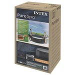 INTEX Housse de spa Gris foncé 180 x 180 cm PVC et PU