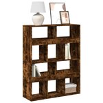 vidaXL Bibliothèque chêne fumé 100x33x125 5 cm bois d'ingénierie