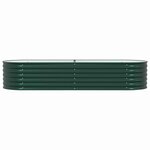 vidaXL Jardinière surélevée Vert 240 x 80 x 44 cm Acier