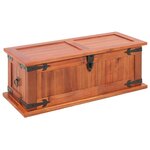 vidaXL Coffres de rangement 3 Pièces Bois d'acacia solide