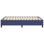 vidaXL Cadre de lit Bleu 140x190 cm Tissu