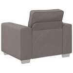 vidaXL Canapé Taupe 100 x 80 x 82 cm tissu