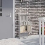 vidaXL Boîte de dépôt de colis Noir 44.5 x 29 x 110.5 cm