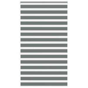 vidaXL Store zèbre gris foncé largeur du tissu 115 9 cm polyester