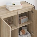 vidaXL Meuble d'appoint Sonoma 79 x 36 x 75 cm Bois d'ingénierie
