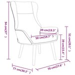vidaXL Chaise de relaxation Noir Tissu