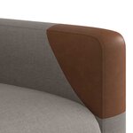 vidaXL Fauteuil inclinable Taupe Tissu