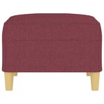vidaXL Repose-pied Rouge bordeaux 70x55x41 cm Tissu