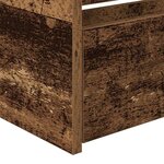 vidaXL Cadre de lit de jour avec tiroirs Bois ancien 90 x 200 cm