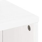 vidaXL Armoires latérales 5 Pièces ODDA blanc 40x24x79 cm bois massif pin