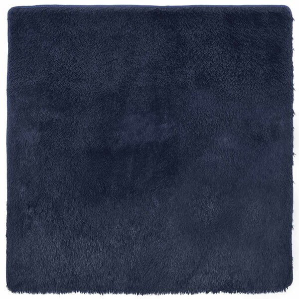 vidaXL Tapis shaggy à poils longs NAVARRA bleu marine 240x240 cm