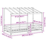 vidaXL Lit pour enfants sans matelas blanc 100x200 cm bois pin massif