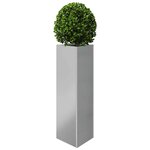 vidaXL Jardinières 2 Pièces triangulaire 30x26x75 cm acier galvanisé