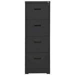 vidaXL Classeur Anthracite 46x62x133 cm Acier