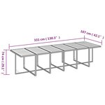 vidaXL Ensemble à dîner de jardin coussins 13 Pièces Résine tressée Noir