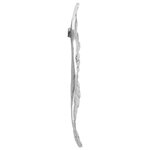 vidaXL Sculpture d'ailes Argent 31 x 5 x 91 cm Aluminium
