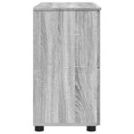 vidaXL Cabinet de salle de bain Sonoma gris 76 5 x 35 x 64 cm