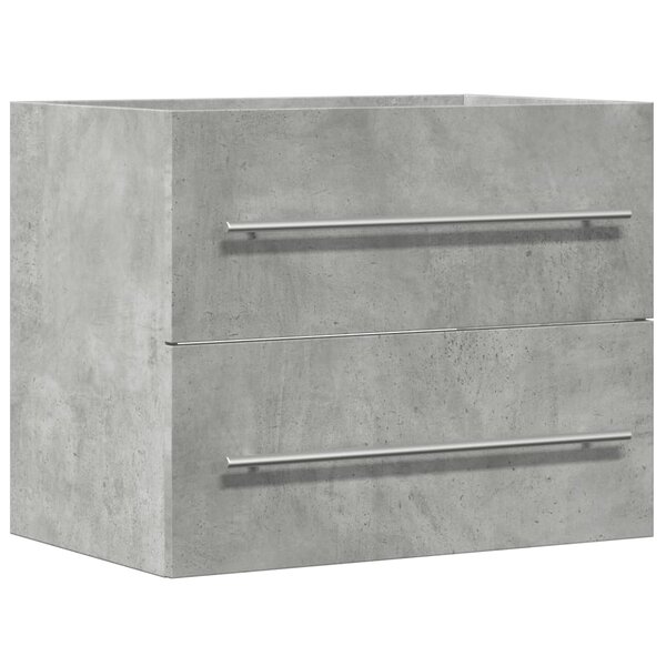 vidaXL Armoire d'évier Gris béton 60x38 5x48 cm Aggloméré