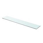 vidaXL Panneaux d'étagère 2 Pièces Verre Transparent 90 x 15 cm