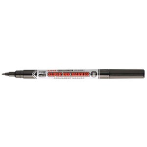 SUPER INK MARKER permanent Textile / toutes surfaces PNA125 Pointe Fine 0 9mm Noir x 12 UNI-BALL