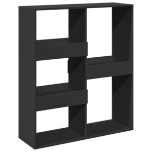 vidaXL Cloison de séparation noir 100x33x115 cm bois ingénierie