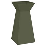 vidaXL Jardinière à pilier Olive 35 x 35 x 73 cm Acier