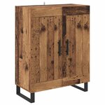 vidaXL Haut Armoire 2 Pièces Bois Ancien Bois d'ingénierie