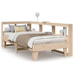vidaXL Lit bibliothèque sans matelas 90x190 cm bois de pin massif