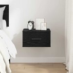 vidaXL Cabinet de chevet Chêne noir 35 x 35 x 20 cm Bois d'ingénierie