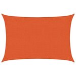 vidaXL Voile d'ombrage 160 g/m² Orange 2x3 m PEHD