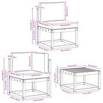 vidaXL Ensemble de canapés d'extérieur 7 pc Naturel et Beige Polyester
