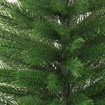 vidaXL Sapin de Noël artificiel mince avec support 150 cm PE