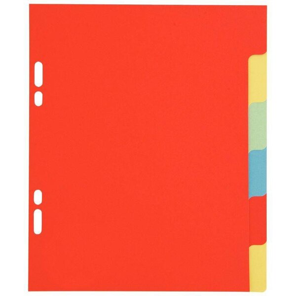 EXACOMPTA Intercalaires 6 positions en carte lustrée 3/10e format 17x22 cm 220 grammes