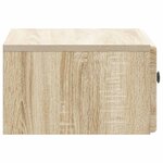 vidaXL Cabinet de chevet mural Chêne Sonoma 49 x 34 5 x 20 cm