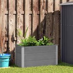 vidaXL Lit surélevé de jardin WPC 100 x 50 x 54 cm Gris