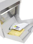 Boîte à colis en acier  Multipack EP3001  fenêtre d'introduction et porte  Blanc