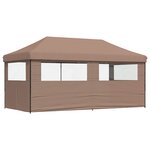 vidaXL Tente de fête 292 x 580 x 315 cm Marron Tissu Oxford