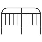 vidaXL Tête de lit métal noir 150 cm