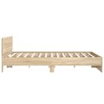 vidaXL Cadre de lit sans matelas chêne sonoma 180x200 cm
