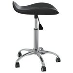 vidaXL Chaise de bureau Noir Similicuir