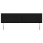 vidaXL Tête de lit avec tête de lit Noir 180 cm Cuir synthétique