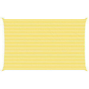 vidaXL Voile d'ombre Jaune et blanc 8 x 5 m 100 polyester Oxford