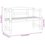vidaXL Banc d'extérieur Acacia 119x76x44 cm Bois massif