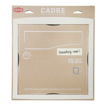 Cadre d'encastrement blanc neige brillant ral 9016